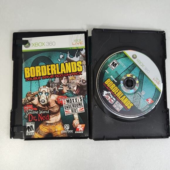 Borderlands Double Game Add-On Pack (Xbox 360 2010) Complete Tested Working - Picture 4 of 6